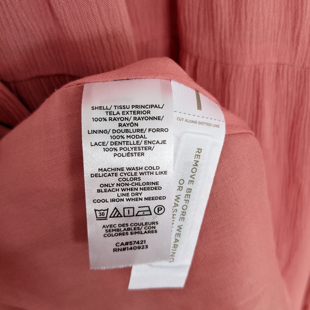 LOFT Flutter Sleeve Tiered Dress - Picture 11 of 11
